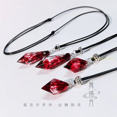 Anime epoxy pendant choker with The Husky and His White Cat Shizun character design and 70CM chain