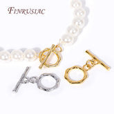 18K gold plated brass toggle clasp for jewelry making with OT bar and ring closure for bracelets and necklaces