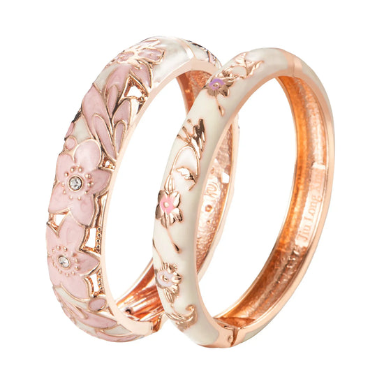 Bangle For Women Double Enamel Bangle Set Cloisonne Women&