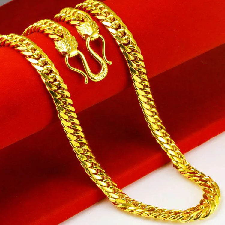 Luxury 24K 9999 pure gold men&