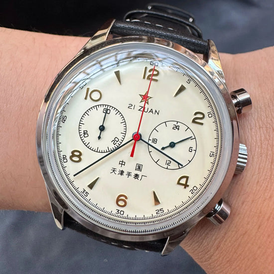 Men’s 1963 Pilot Watch – 42MM Automatic & Quartz Retro Chronograph, Waterproof Vintage Military‑Style Dress Wristwatch