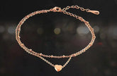 Handcrafted butterfly pendant anklet in gold or silver tone with delicate summer beach leg chain design